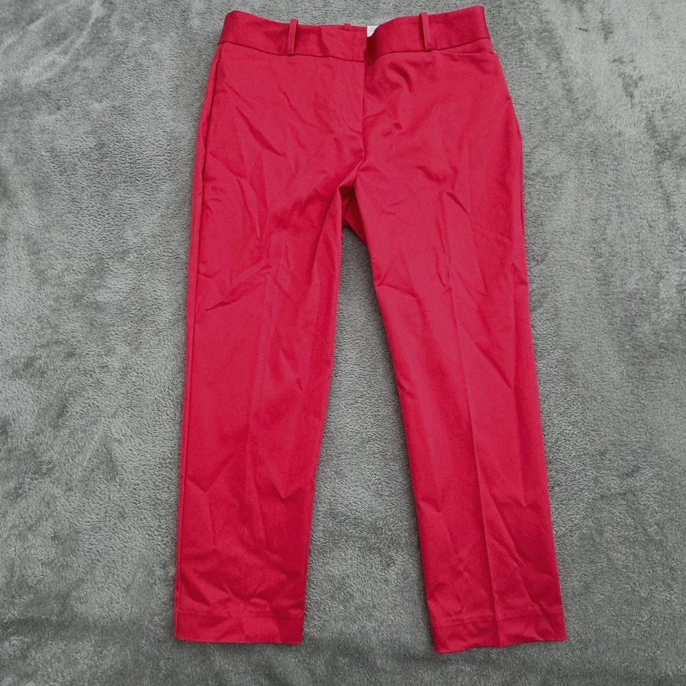 Liz Claiborne NWT Emma Slim Leg Ankle Pants Women's Size (8P) 32x24 Bright Red